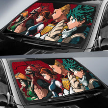 Load image into Gallery viewer, Boku Art Car Sun Shades My Hero Academia Manga Fan Gift H051520 Universal Fit 072323 - CarInspirations
