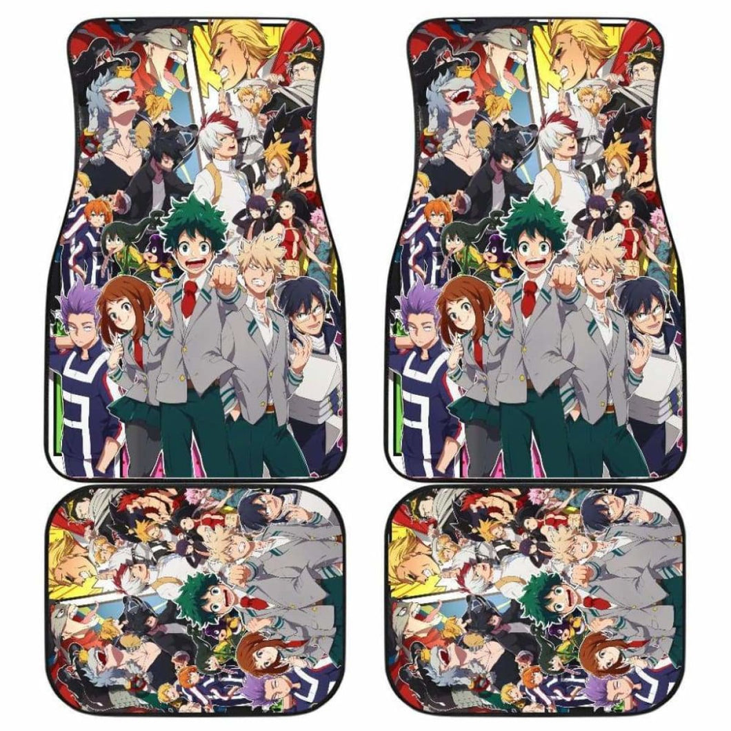 Boku No Hero Academia Car Floor Mats Universal Fit - CarInspirations