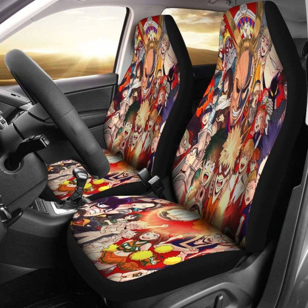 Boku No Hero Academia Car Seat Covers 3 Universal Fit - CarInspirations
