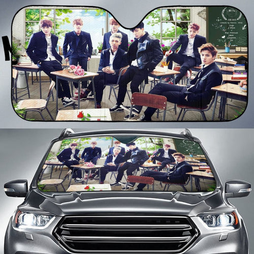 BTS In School Sun Shade amazing best gift ideas 2020 Universal Fit 174503 - CarInspirations