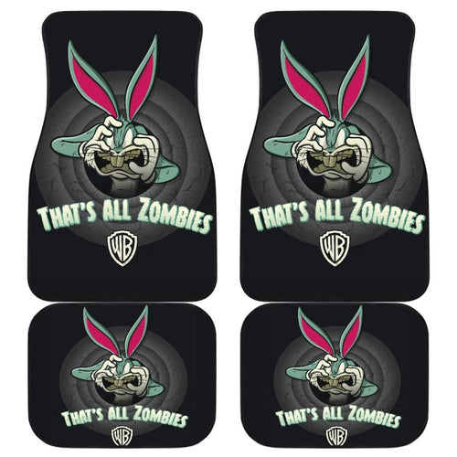 Bugs Bunny Zombies Car Floor Mats Looney Tunes H200212 Universal Fit 225311 - CarInspirations