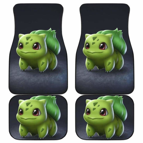 Bulbasaur Cute Pokemon In Dark Theme Car Floor Mats Universal Fit 051012 - CarInspirations