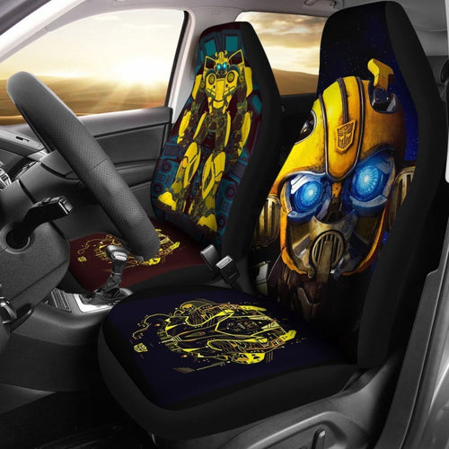 BumblebeeS Face Transformers Car Seat Covers Lt03 Universal Fit 225721 - CarInspirations