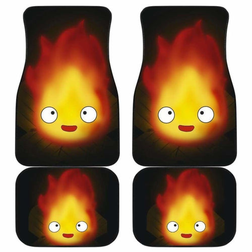 Calcifer The Movie Funny Fire Car Floor Mats Universal Fit 051012 - CarInspirations