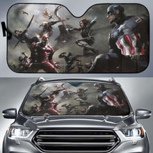 Load image into Gallery viewer, Captain America Marvel Team Car Sun Shades Movie Universal Fit 051012 - CarInspirations