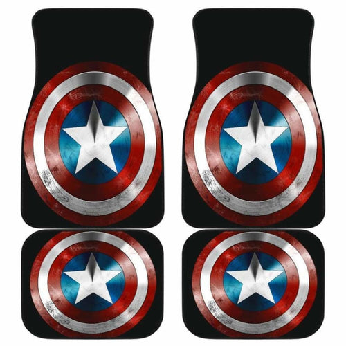 Captain America Shield End Game Marvel Car Floor Mats Universal Fit 051012 - CarInspirations