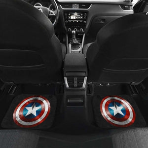 Captain America Shield & Hammer Car Floor Mats Universal Fit 051012 - CarInspirations