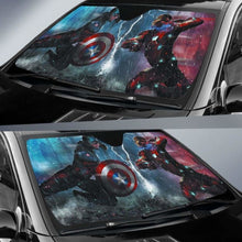 Load image into Gallery viewer, Captain america vs Iron man auto sun shades 918b Universal Fit - CarInspirations