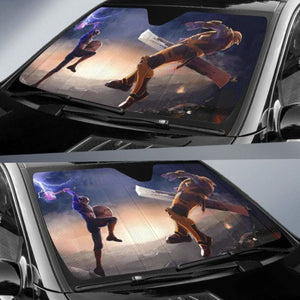 Captain America Vs Thanos Car Sun Shades 918b Universal Fit - CarInspirations