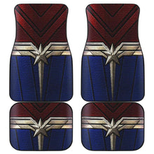 Load image into Gallery viewer, Captain Marvel Logo Art Car Floor Mats Movie Fan Gift H050320 Universal Fit 072323 - CarInspirations