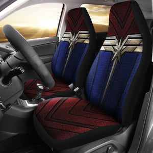 Captain Marvel Logo Art Car Seat Covers Movie Fan Gift H050320 Universal Fit 072323 - CarInspirations