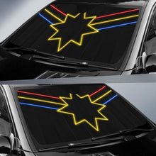 Load image into Gallery viewer, Captain Marvel Logo Neon Sunshade Universal Fit 225311 - CarInspirations