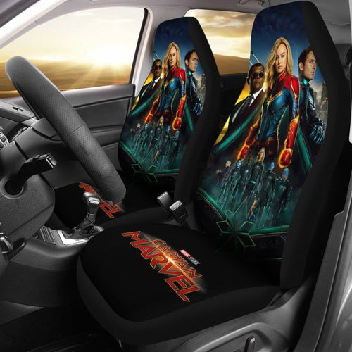 Captain Marvel & Mar Vell Car Seat Covers Lt03 Universal Fit 225721 - CarInspirations