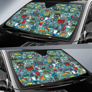 Cartoon Animation Sun Shade amazing best gift ideas 2020 Universal Fit 174503 - CarInspirations