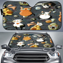 Load image into Gallery viewer, Cartoon Cats Sun Shade Universal Fit 221313 - CarInspirations