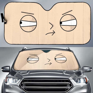 Cartoon Face Funny Car Sun Shades 918b Universal Fit - CarInspirations