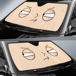 Cartoon Face Funny Car Sun Shades 918b Universal Fit - CarInspirations