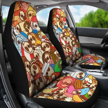 Load image into Gallery viewer, Cartoon Pugs Car Seat Covers 231303 Universal Fit - CarInspirations