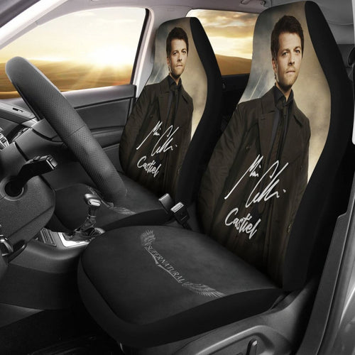 Castiel Signature Supernatural Car Seat Covers Mn04 Universal Fit 225721 - CarInspirations