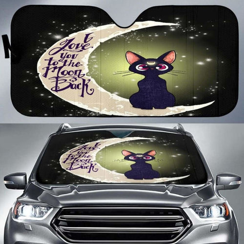 Cat Love Moon And Back Car Sun Shades 918b Universal Fit - CarInspirations