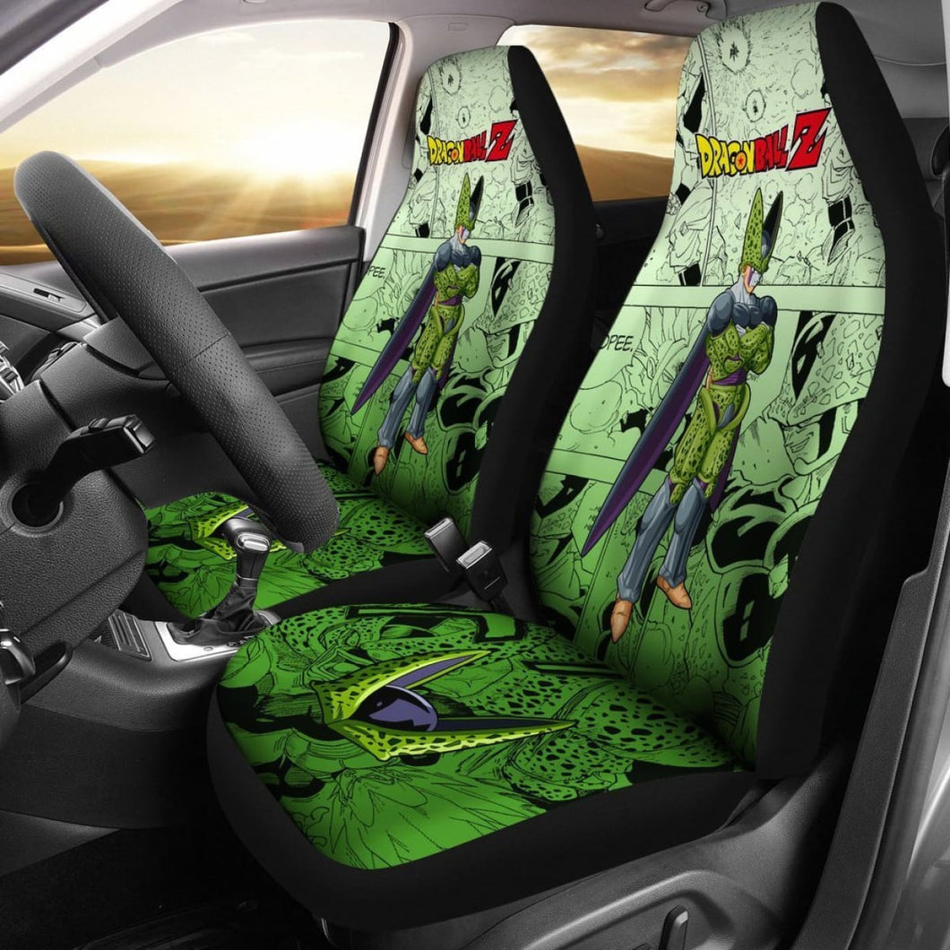 Cell Super Hero Dragon Ball Z Car Seat Covers Manga Mixed Anime Universal Fit 194801 - CarInspirations