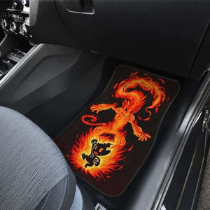 Charizard And Infernape In Black Theme Car Floor Mats Universal Fit 051012 - CarInspirations