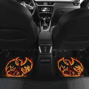 Charizard Fire Dragon In Black Theme Car Floor Mats Universal Fit 051012 - CarInspirations