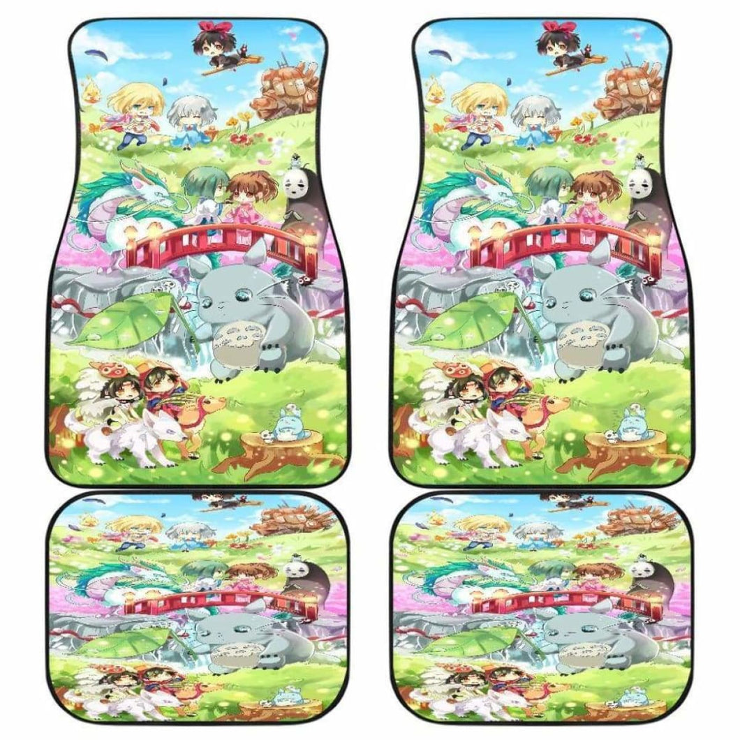 Chibi Ghibli Car Floor Mats Universal Fit - CarInspirations