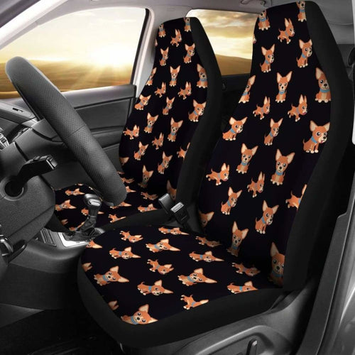 Chihuahua Cartoon Car Seat Cover Universal Fit 052512 - CarInspirations