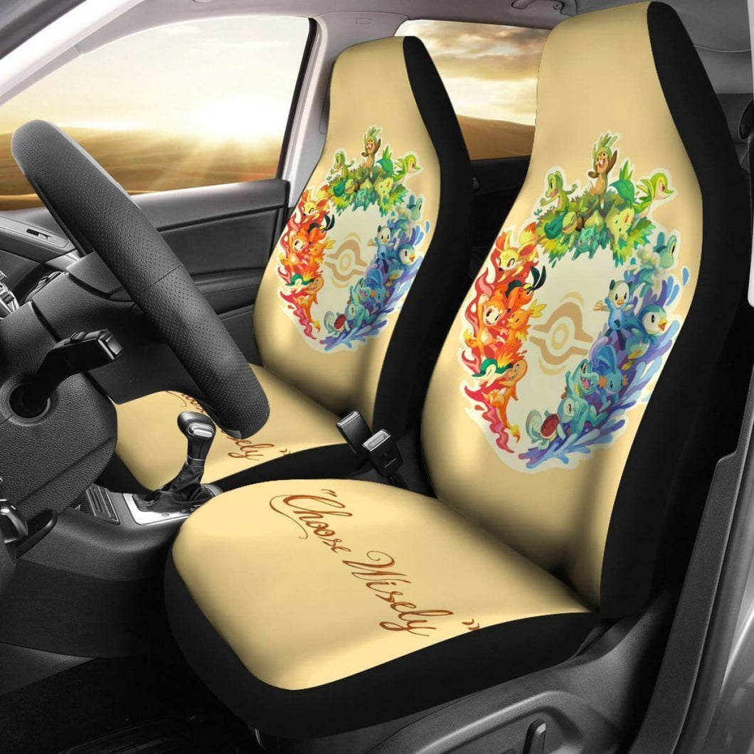 Choose Wisely Pokemon Car Seat Covers Lt03 Universal Fit 225721 - CarInspirations