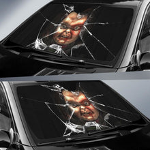 Load image into Gallery viewer, Chucky Car Auto Sun Shade Horror Broken Glass Style Windshield Universal Fit 174503 - CarInspirations