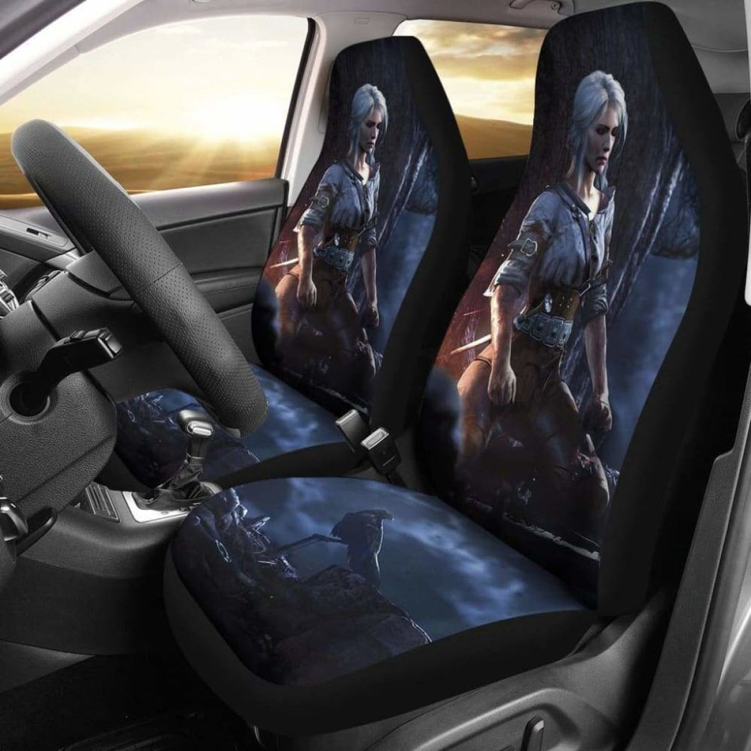 Ciri The Witcher 3: Wild Hunt Game Fan Gift Car Seat Covers Universal Fit 051012 - CarInspirations