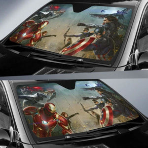Civil War Avengers Car Sun Shades 918b Universal Fit - CarInspirations