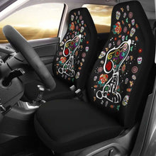 Load image into Gallery viewer, Colourful Pattern Snoopy Car Seat Covers (Set Of 2) Universal Fit 051012 - CarInspirations