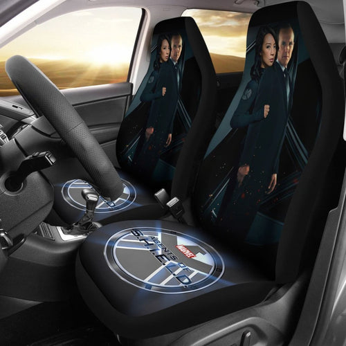 Coulson & May Agents Of Shield Marvel Car Seat Covers Lt03 Universal Fit 225721 - CarInspirations