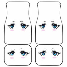 Load image into Gallery viewer, Cute Anime Shame Eyes Car Floor Mats Universal Fit 051012 - CarInspirations