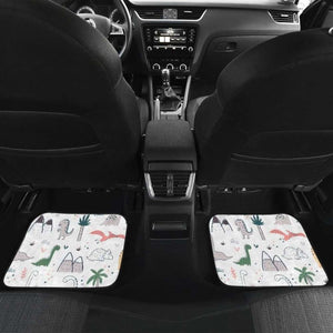 Cute Cartoon Dinosaurs Tree Pattern Front And Back Car Mats Universal Fit 051512 - CarInspirations