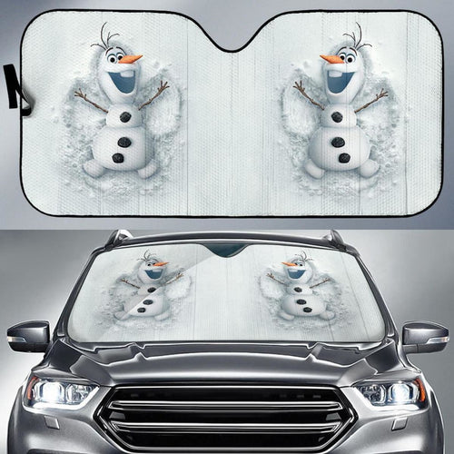 Cute Frozen Olaf Auto Sun Shade Nh06 Universal Fit 111204 - CarInspirations