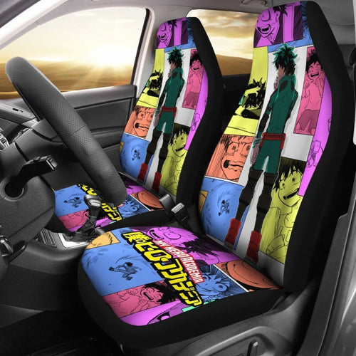 Cute Izuku Midoriya Collage My Hero Academia Car Seat Covers Mn04 Universal Fit 225721 - CarInspirations