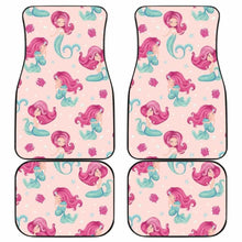 Load image into Gallery viewer, Cute Little Mermaid Pattern Front And Back Car Mats Universal Fit 051512 - CarInspirations