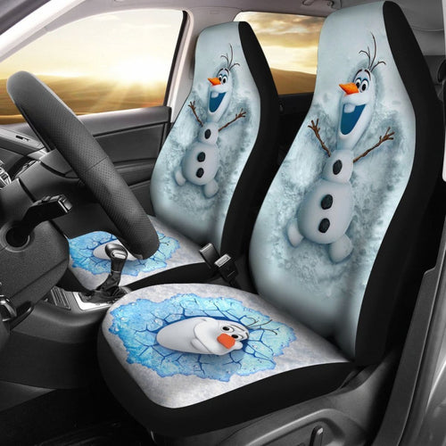 Cute Olaf Car Seat Covers Nh07 Universal Fit 225721 - CarInspirations