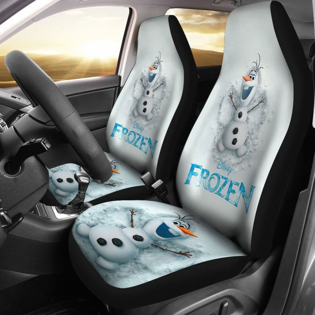 Cute Olaf Frozen Car Seat Covers Nh06 Universal Fit 225721 - CarInspirations