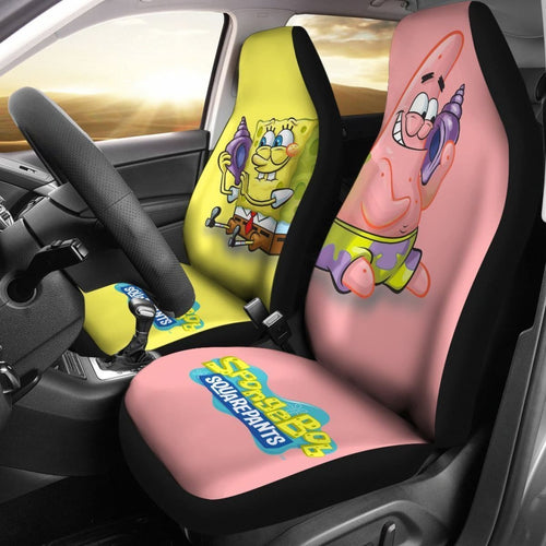 Cute Patrick Star & Spongebob Car Seat Covers Lt04 Universal Fit 225721 - CarInspirations