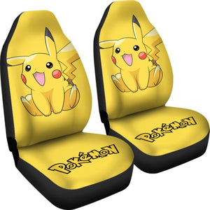 Cute Pikachu Car Seat Covers Pokemon Anime Fan Gift H200221 Universal Fit 225311 - CarInspirations