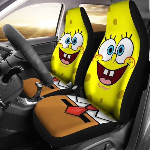 Cute Squarepants Spongebob Car Seat Covers For Fan Lt04 Universal Fit 225721 - CarInspirations