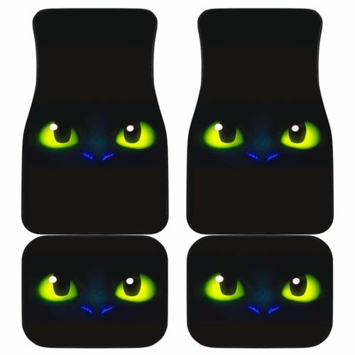 Cute Toothless Evil Dragon Eyes Car Floor Mats Universal Fit 051012 - CarInspirations