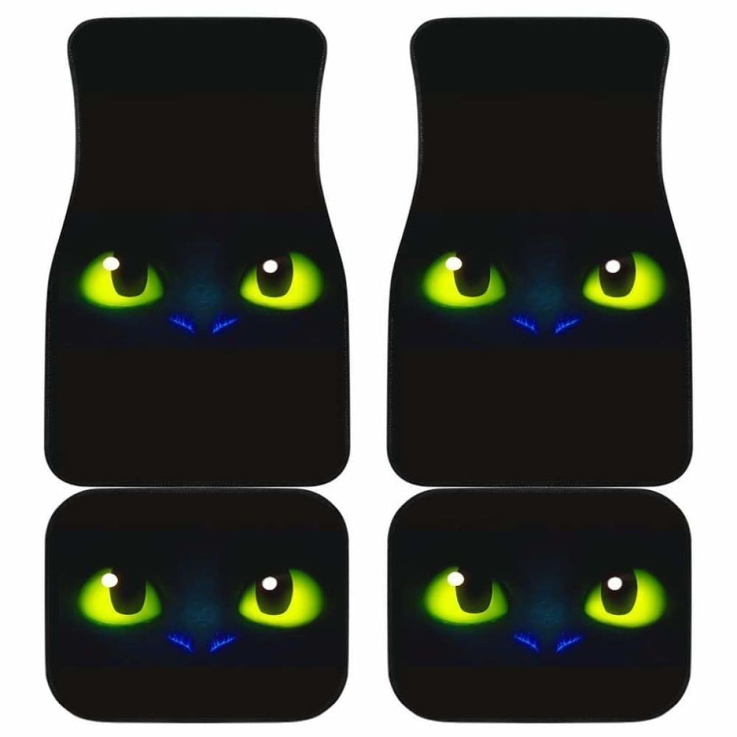 Cute Toothless Evil Dragon Eyes Car Floor Mats Universal Fit 051012 - CarInspirations