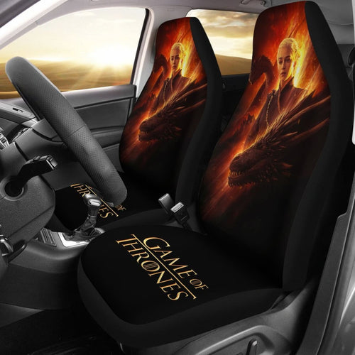 Daenerys Targaryen Car Seat Covers Game Of Thrones H053120 Universal Fit 072323 - CarInspirations