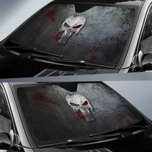 Daredevil Skull Car Sun Shade Universal Fit 225311 - CarInspirations
