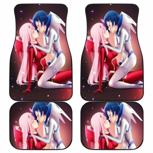 Darling In The Franxx Kiss Anime Car Floor Mats Universal Fit 051012 - CarInspirations